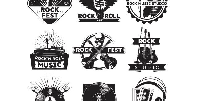 Download Music studio rock and roll logo svg cdr - DXF DOWNLOADS ...