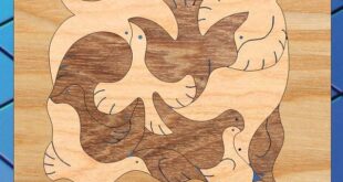 Free Bird puzzle File for cut on CNC